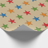 Niedlicher Cartoon Starfish Set Geschenkpapier (Ecke)