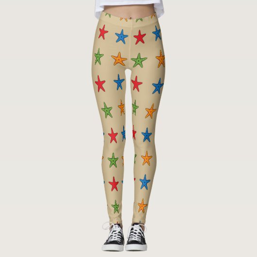 Niedlicher Cartoon Starfish Set Leggings (Vorderseite)