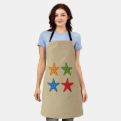 Niedlicher Cartoon Starfish Set Schürze (Getragen)