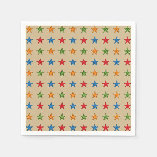 Niedlicher Cartoon Starfish Set Serviette (Vorderseite)