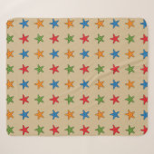 Niedlicher Cartoon Starfish Set Sherpadecke (Vorderseite (Horizontal))