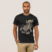 Niedlicher Cartoon Steche Tanzen Wildebeest T - Sh T-Shirt (Vorne ganz)