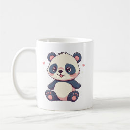 niedlicher Cartoon Stil kawaii Panda Design Tasse