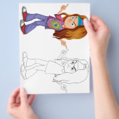 Niedlicher Cartoon Stilmaske Flyer (Hand)
