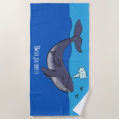 Niedlicher Cartoon Strandtuch (Vorderseite)