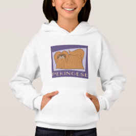 Niedlicher Cartoon Style Pekingese Dog Hoodie