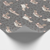 Niedlicher Cartoon Sugar Glider Geschenkpapier (Ecke)