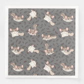 Niedlicher Cartoon Sugar Glider Serviette (Vorderseite)