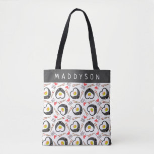 Niedlicher Cartoon Sushi Pattern Tasche