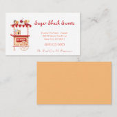 Niedlicher Cartoon Süßigkeiten Eiscreme - LKW-Gesc Visitenkarte (Vorne/Hinten)