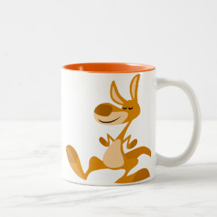 Niedlicher Cartoon Tanzen Kangaroo Tasse