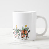 Niedlicher Cartoon Tanzen Weihnachtsgeschenke und  Jumbo-Tasse (Rechts)