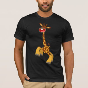 Niedlicher Cartoon TanzGiraffe T - Shirt