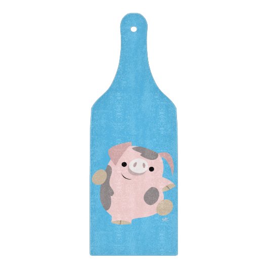Niedlicher Cartoon Tanzpappel Schneidebrett (Vorderseite)