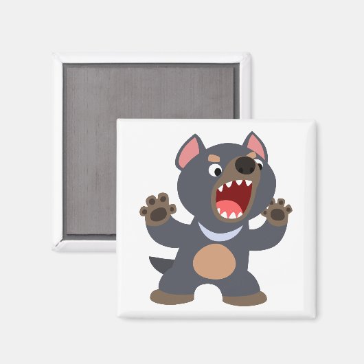 Niedlicher Cartoon Tasmanian Devil Magnet (Vorderseite/Rückseite)
