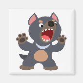 Niedlicher Cartoon Tasmanian Devil Magnet (Vorne)