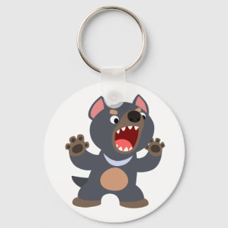 Niedlicher Cartoon Tasmanian Devil Schlüsselanhäng Schlüsselanhänger