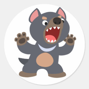 Niedlicher Cartoon Tasmanian Devil Sticker