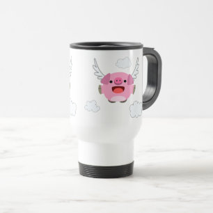 Niedlicher Cartoon Tasse des Pig-Computers
