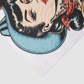 Niedlicher Cartoon Tattoo Cowgirl Seidenpapier (Ausschnitt)