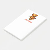 Niedlicher Cartoon Teddy Bär Illustration Post-it Klebezettel (angewinkelt)