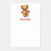 Niedlicher Cartoon Teddy Bär Illustration Post-it Klebezettel (Vorderseite)