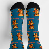 Niedlicher Cartoon Teddy Bär Illustration Socken (Oben)