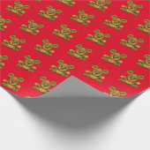 Niedlicher Cartoon Teddy Bear Geschenkpapier (Ecke)