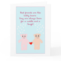 Niedlicher Cartoon Teddy Bears Bestie Quote Galent