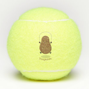 Niedlicher Cartoon Tennisbälle