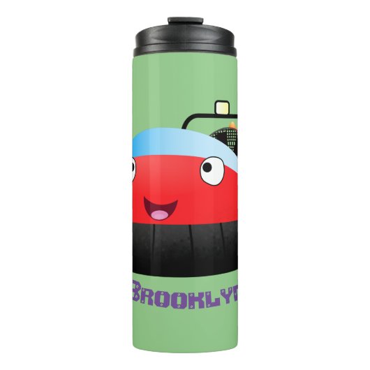 Niedlicher Cartoon Thermosbecher (Vorderseite)