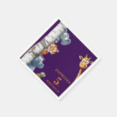 Niedlicher Cartoon Tiere Flüchtige Blick-a-Boo jed Serviette (Ecke)