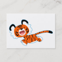 Niedlicher Cartoon Tiger auf ACEO/Business Card la