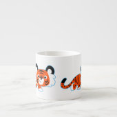 Niedlicher Cartoon Tiger auf der Espresso-Tasse Espressotasse (Vorderseite)