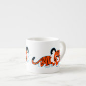 Niedlicher Cartoon Tiger auf der Espresso-Tasse Espressotasse (Vorderseite Rechts)