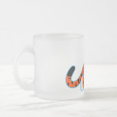 Niedlicher Cartoon Tiger auf der Mattierten Tasse  (Links)