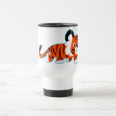 Niedlicher Cartoon Tiger auf der prowl-Tasse Reisebecher (Mittel)