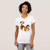 Niedlicher Cartoon Tiger bereit, Frauen T - Shirt (Vorne ganz)