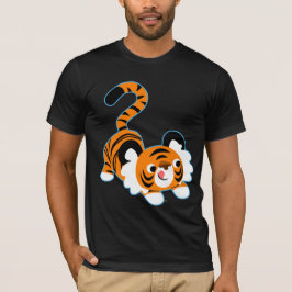 Niedlicher Cartoon Tiger bereit zum T - Shirt