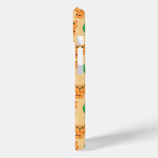 Niedlicher Cartoon Tiger Muster Case-Mate iPhone Hülle (Rückseite / Links)