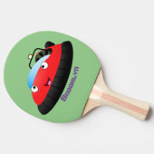 Niedlicher Cartoon Tischtennis Schläger (Seitenansicht)