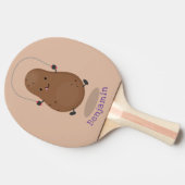 Niedlicher Cartoon Tischtennis Schläger (Seitenansicht)