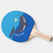 Niedlicher Cartoon Tischtennis Schläger (Seitenansicht)