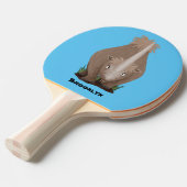 Niedlicher Cartoon Tischtennis Schläger (Vorderseite)