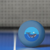 Niedlicher Cartoon Tischtennisball (Netto)