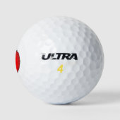 Niedlicher Cartoon Tomato Golfball (Logo)