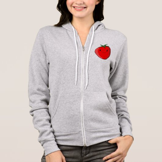 Niedlicher Cartoon Tomato Hoodie (Vorderseite)