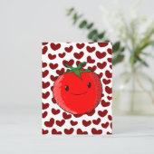 Niedlicher Cartoon Tomato Lover Postkarte (Stehend Vorderseite)