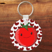 Niedlicher Cartoon Tomato Lover Schlüsselanhänger (Rückseite)