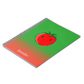 Niedlicher Cartoon Tomato Notizblock (Linke Seite)